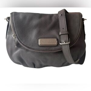 Marc By Marc Jacobs Gray Leather Bag with Gold Accents